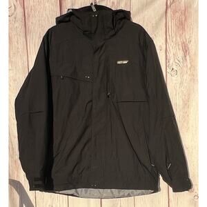 Sims Men's Sz M Black Hooded Insulated Water Resistant Snowboarding Jacket